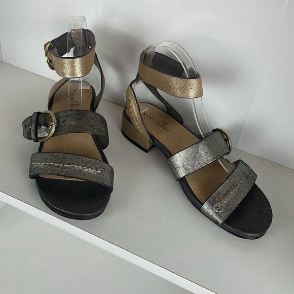 Naked Feet Zeke Women's Sandals Pewter Gold 8.5 - Picture 9 of 10